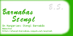 barnabas stengl business card